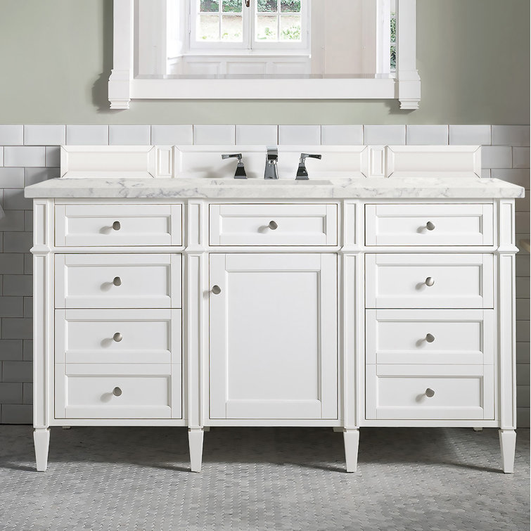 James Martin Furniture Brittany 60" Single Bathroom Vanity Set